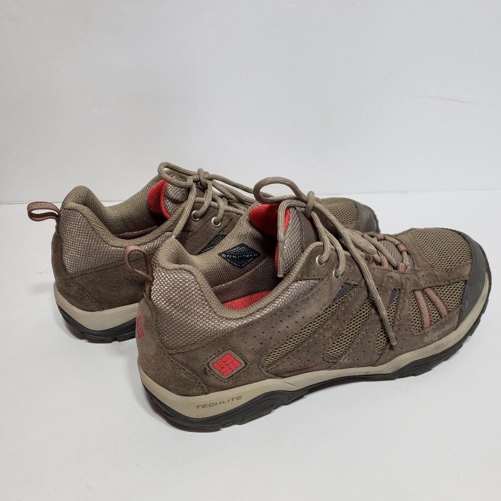 Like new Columbia hiking shoes tan brown and pink